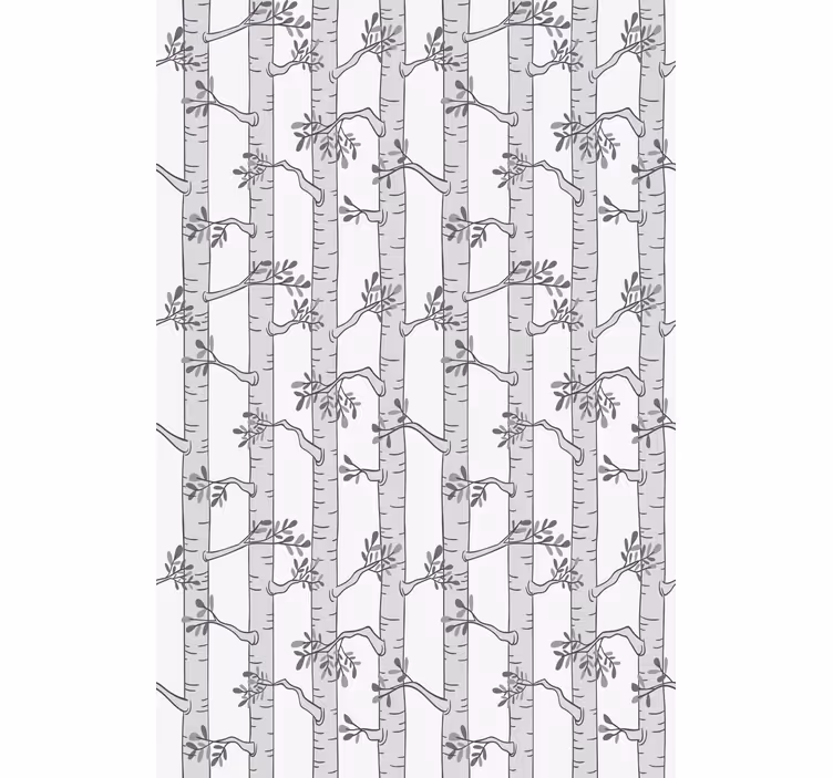 Minimalist grey pattern tree blind - TenStickers
