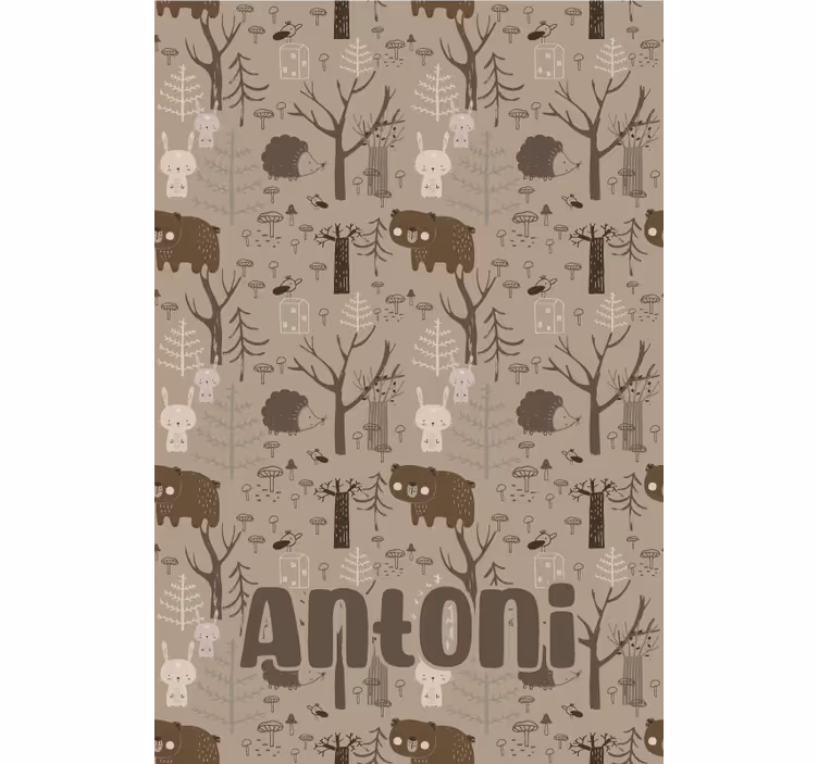 Forest animal theme blind children - TenStickers