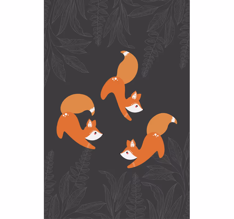 Charming Fox Pattern animals blind - TenStickers