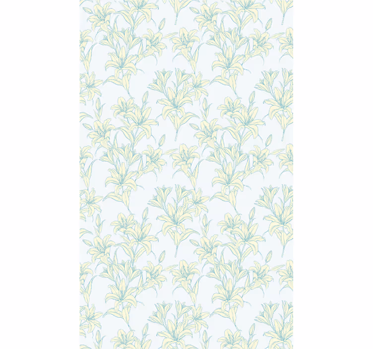 Subtle Botanical Motifs blind flowers and plants - TenStickers