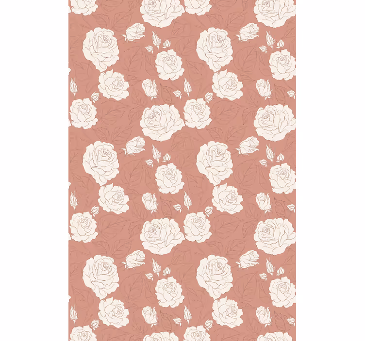 Delicate arrangement floral roller blind - TenStickers