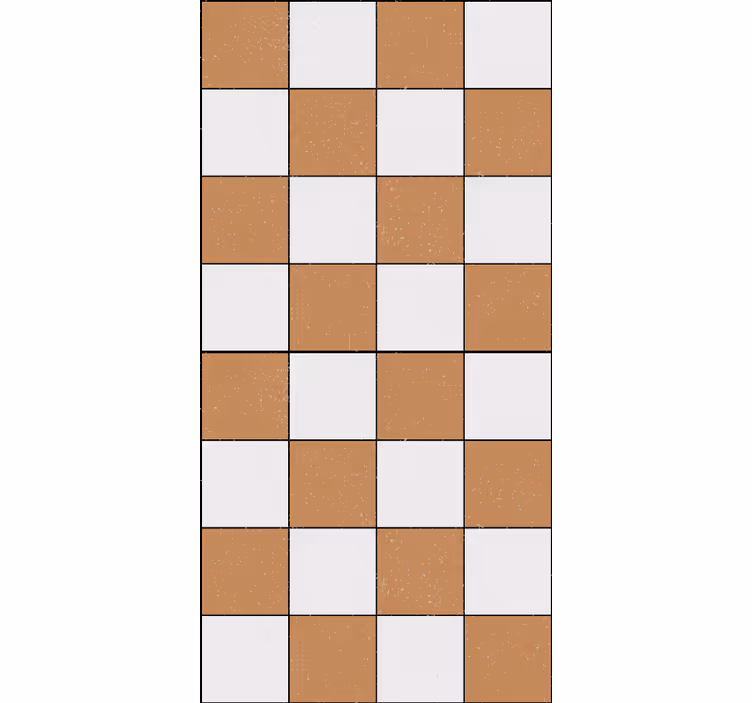 Checkerboard pattern pattern roller blind - TenStickers