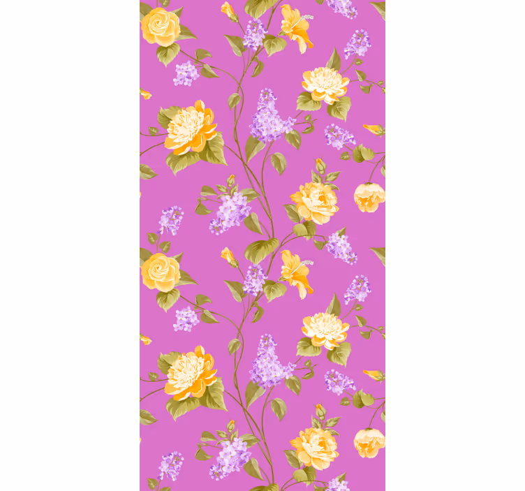 Floral Blossom Panes blind flowers and plants - TenStickers