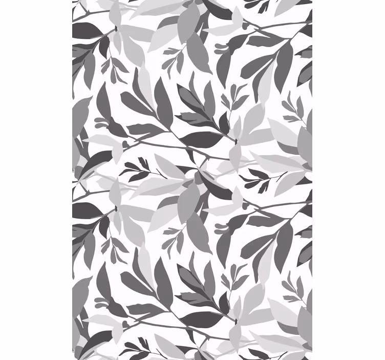 Stylish Leaf Pattern blind flowers and plants - TenStickers