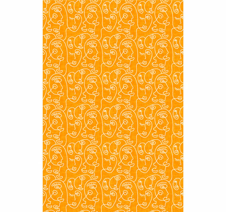 Stylized Face Patterns art deco blind - TenStickers