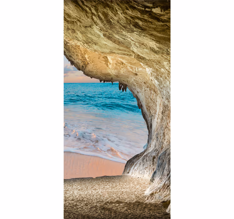 Blind original cave beach view - TenStickers