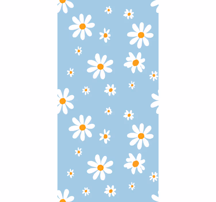 Delicate Daisy Patterns blind flowers and plants - TenStickers