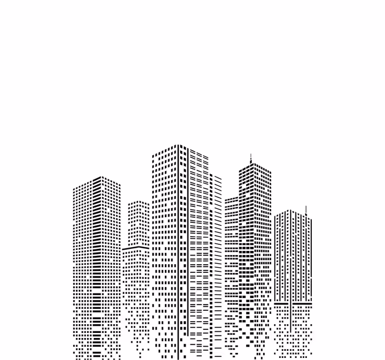 Skyline office  Original blind - TenStickers