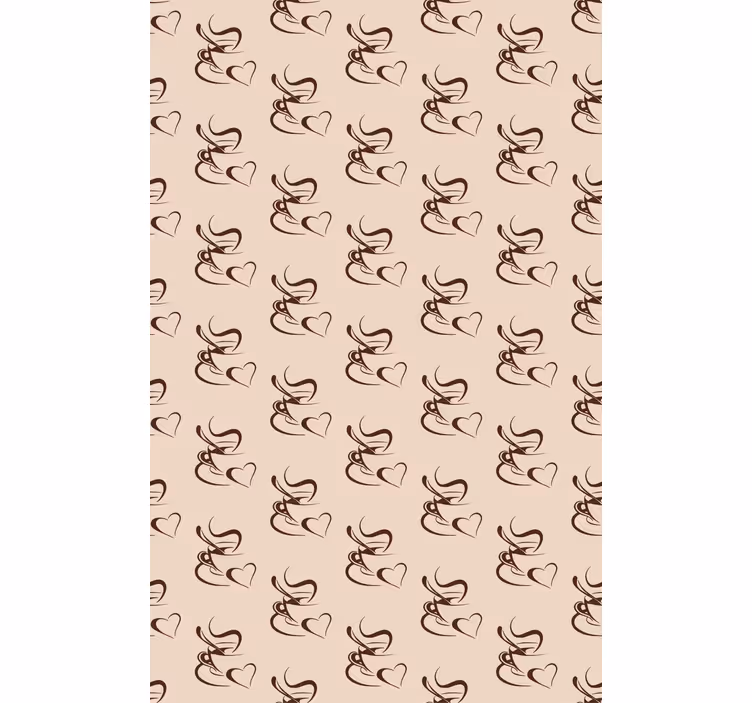 coffee lovers illustration Kitchen blind - TenStickers