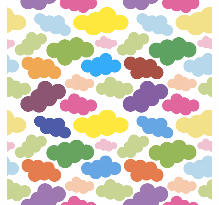 Colorful pattern Cloud blind - TenStickers