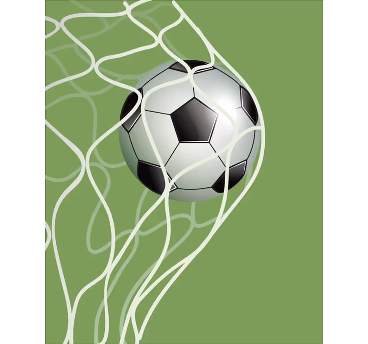 Moving ball in goal football blind - TenStickers