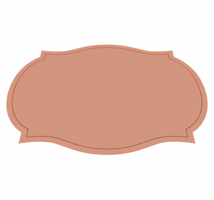 label shape stylish Placemats - TenStickers