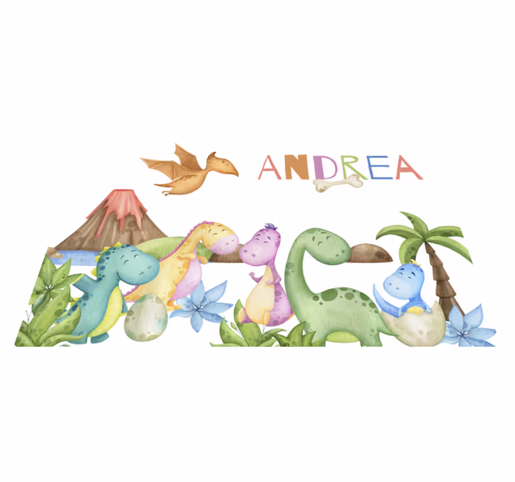 Jurassic scene Personalised placemats - TenStickers