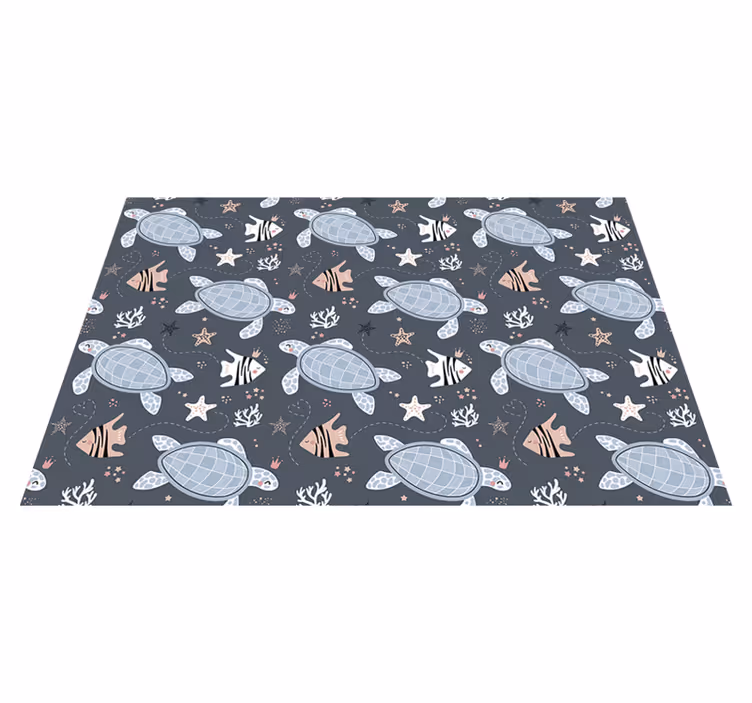 Children placemats ocean creature design - TenStickers