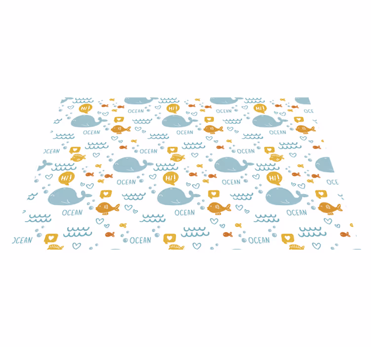 Colorfull and happy ocean fish placemats - TenStickers