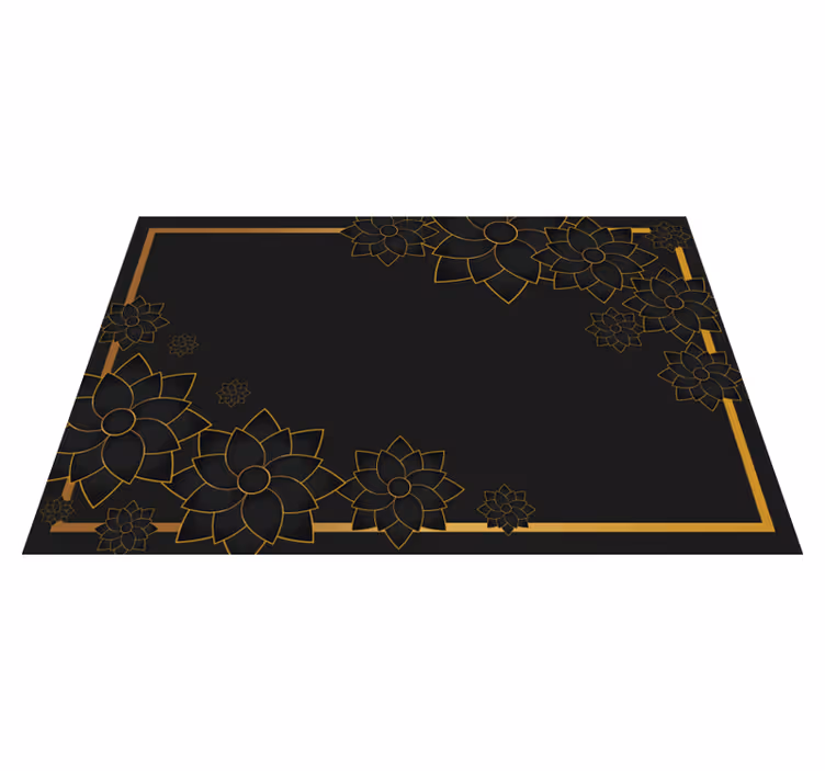 Elegant style with plants elegant placemats - TenStickers