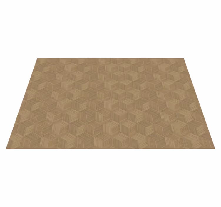 Textured placemats hexagonal wood design - TenStickers