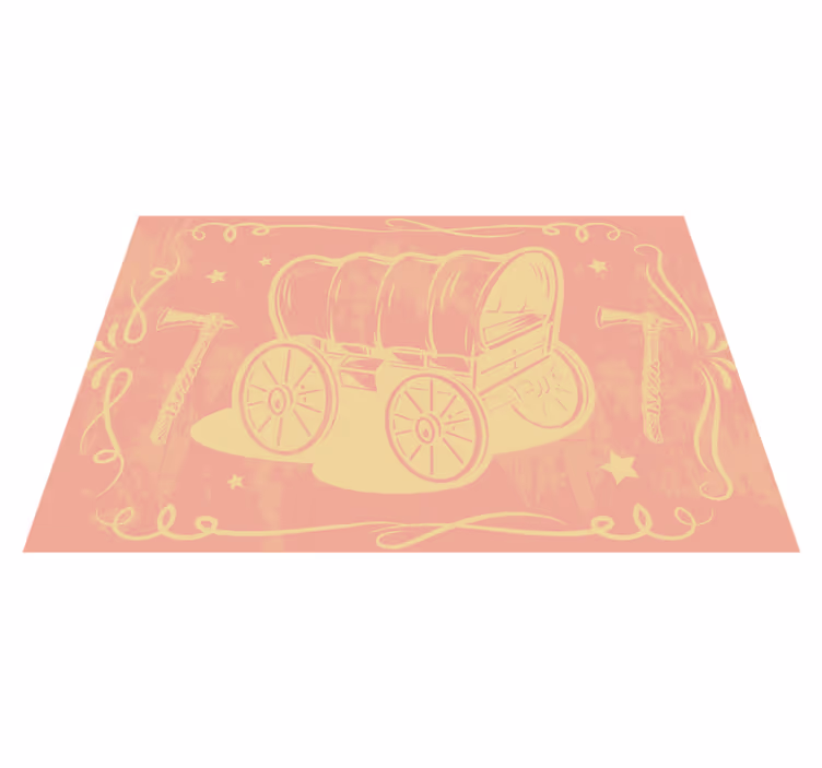 Original placemats vintage wagon design - TenStickers