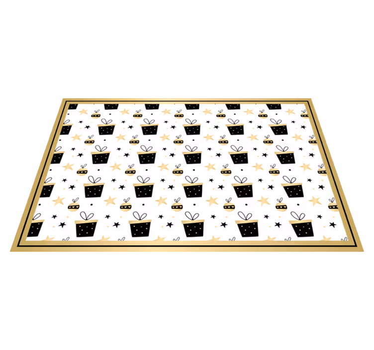 Elegant gift box pattern Christmas placemats - TenStickers