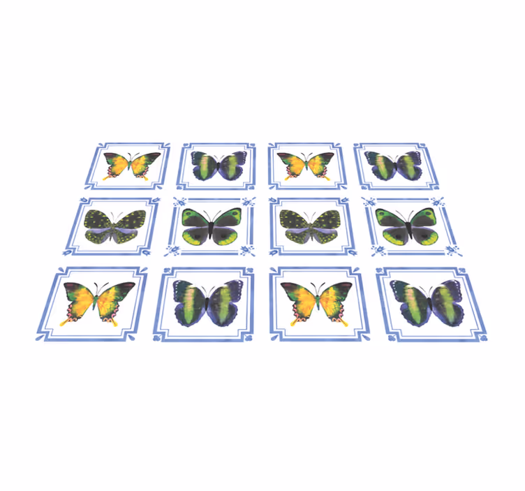 Original placemats butterfly patterned decor - TenStickers