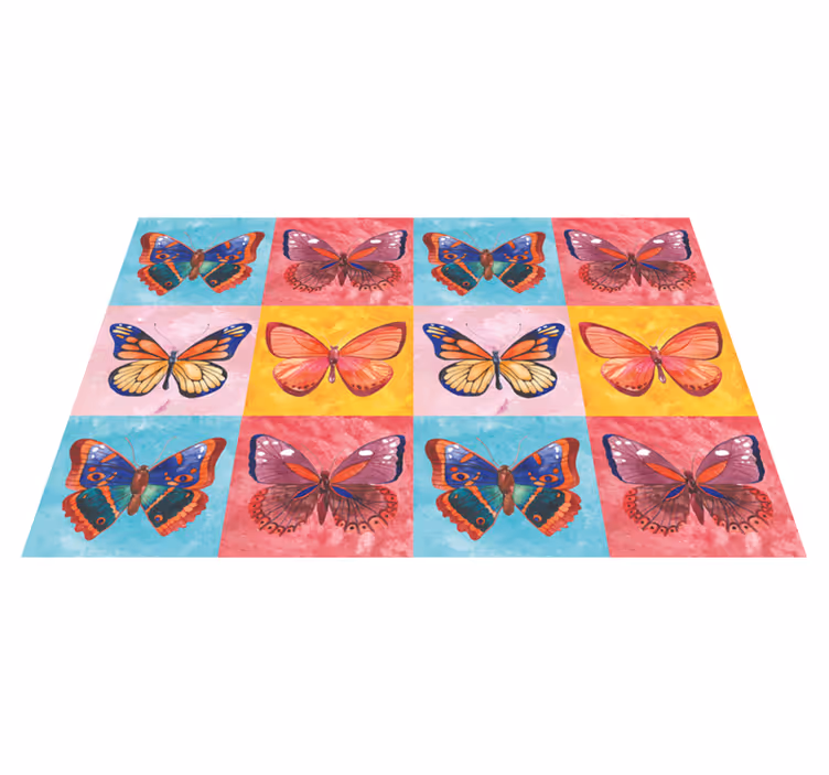 Original placemats lively butterfly design - TenStickers