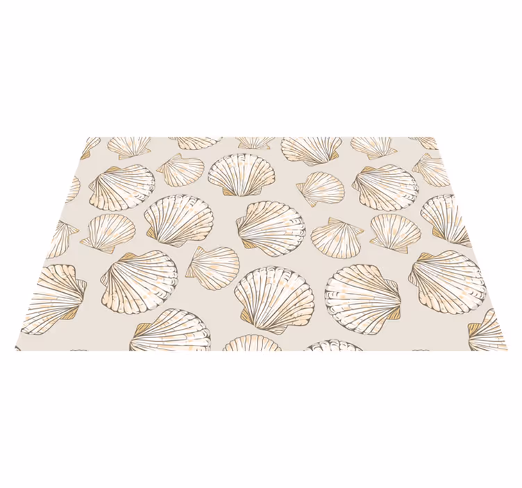 Textured placemats seashell pattern - TenStickers