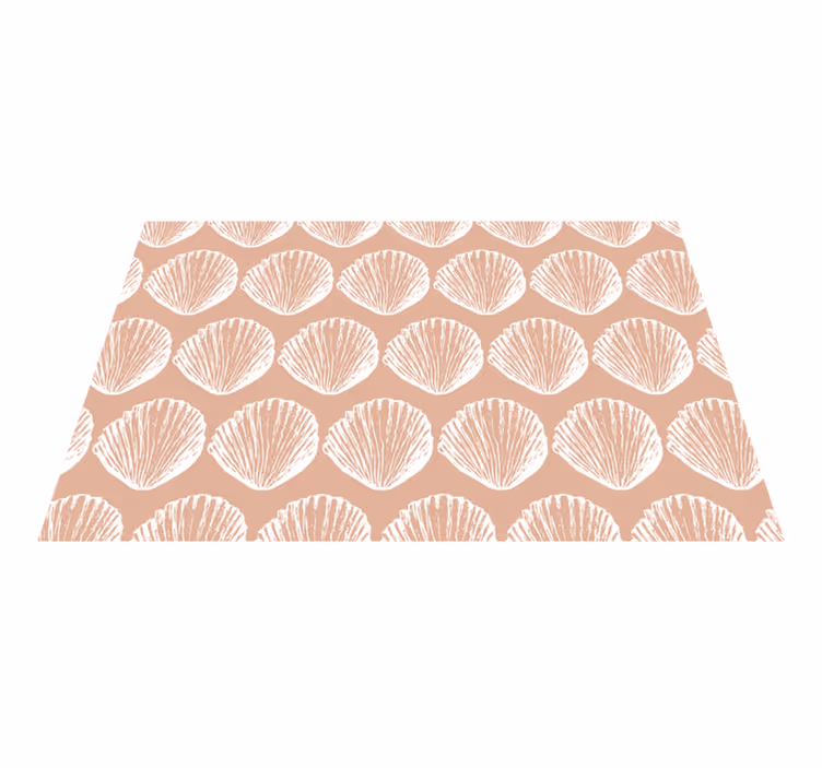 Textured placemats with seashell motif design - TenStickers
