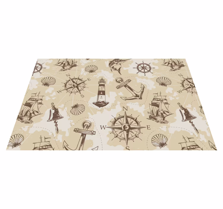 sea objects  seashell placemats - TenStickers