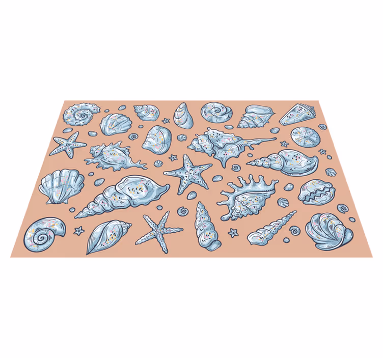 Original placemats seashell pattern display - TenStickers