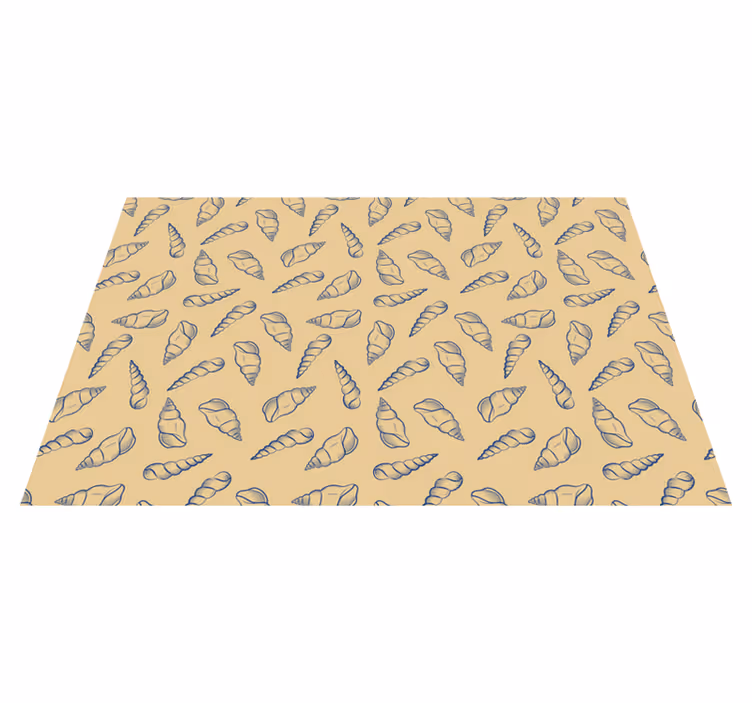 Textured placemats with shell pattern surface - TenStickers