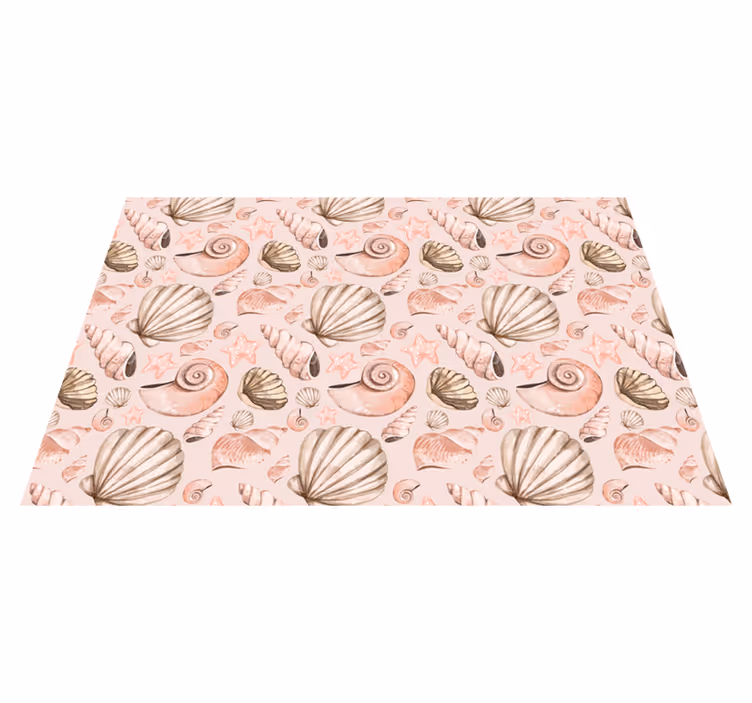 Original placemats seashell pattern design - TenStickers