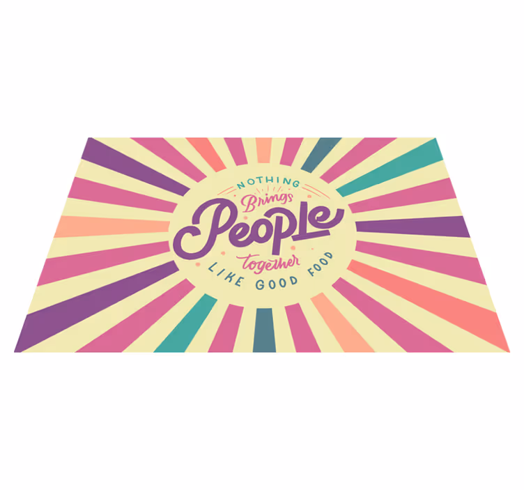 Nothing brings people together quote placemats - TenStickers
