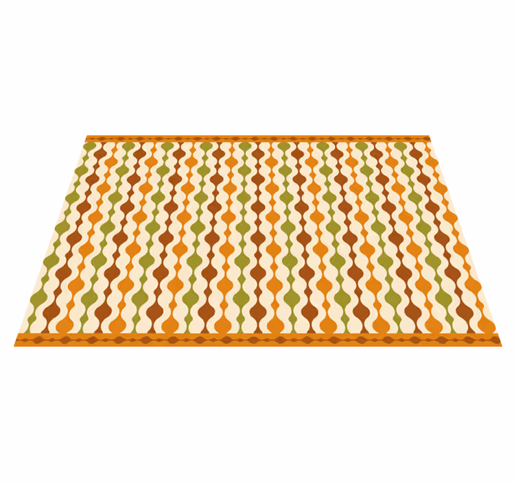 Textured placemats with vibrant curvy design - TenStickers