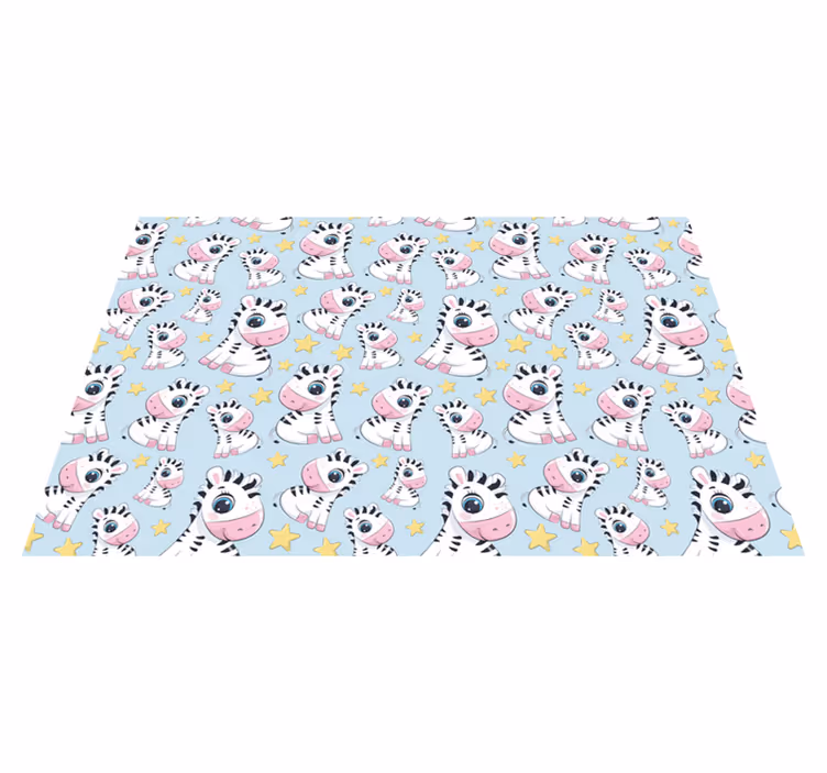Children placemats with cute zebra design - TenStickers