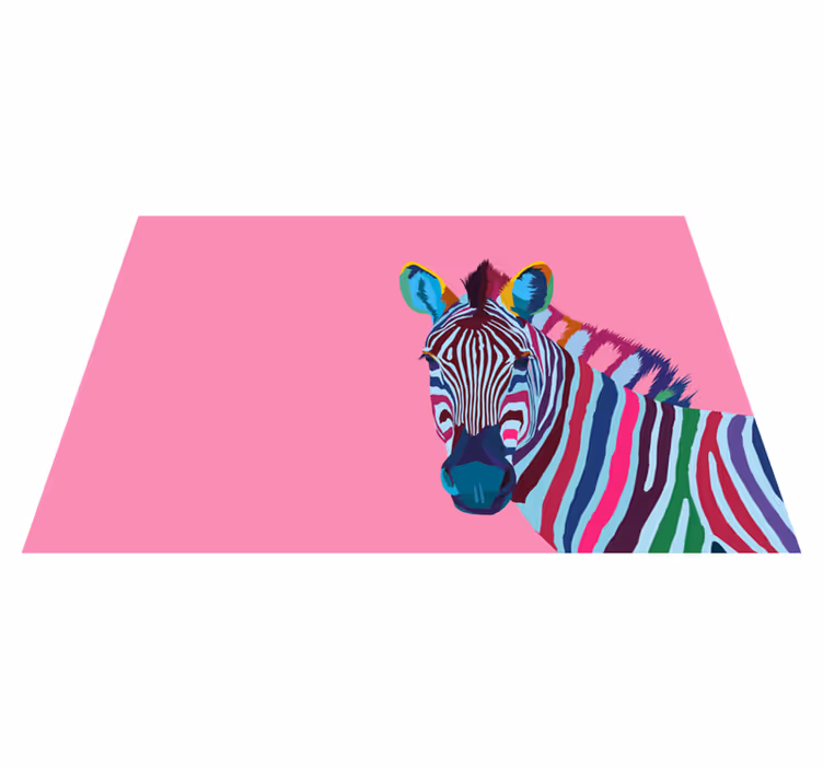 Pop Art zebra vinyl placemats - TenStickers