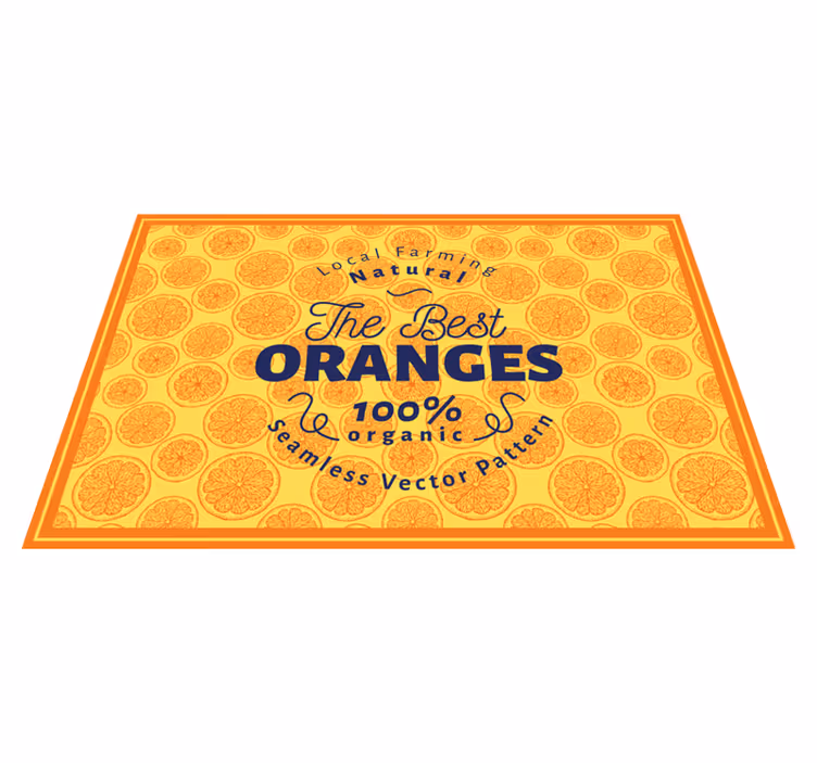Original placemats orange slice design - TenStickers