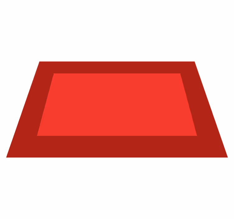 Textured placemats in bold red background - TenStickers