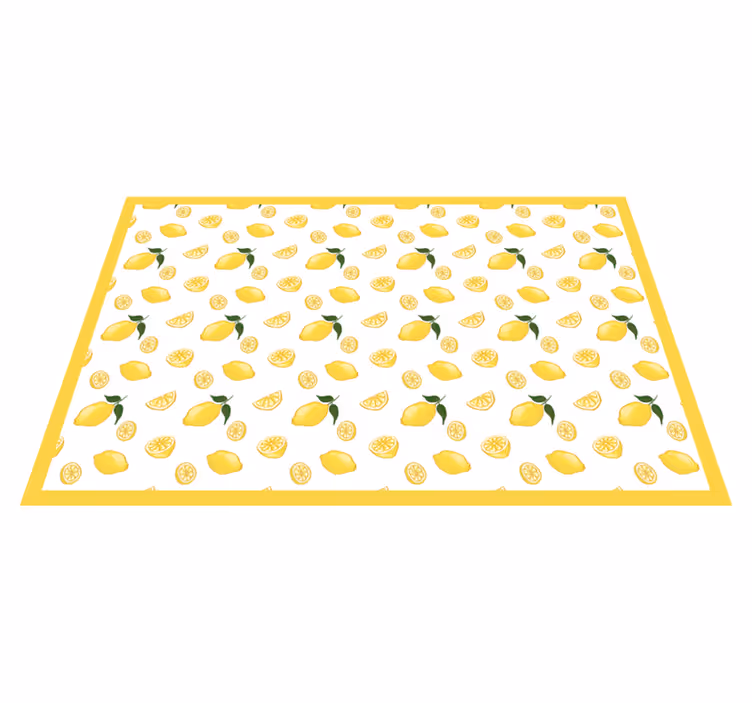 Original placemats lemon patterned design - TenStickers