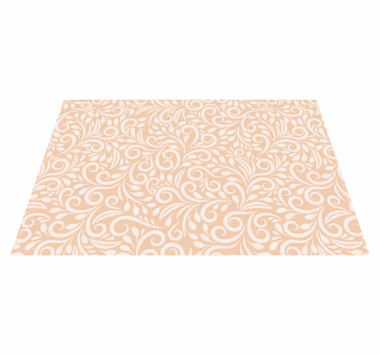 Light brown floral pattern modern placemats - TenStickers