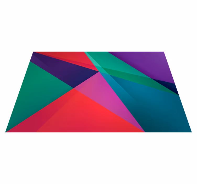 Modern placemats with colorful geometric design - TenStickers