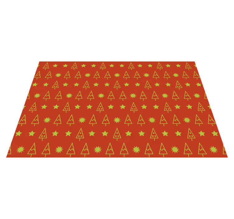 Christmas placemats festive tree design - TenStickers