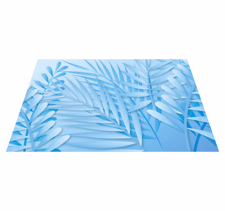 Textured placemats leafy palm design - TenStickers