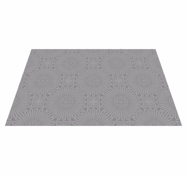Textured placements in textured grey finish - TenStickers