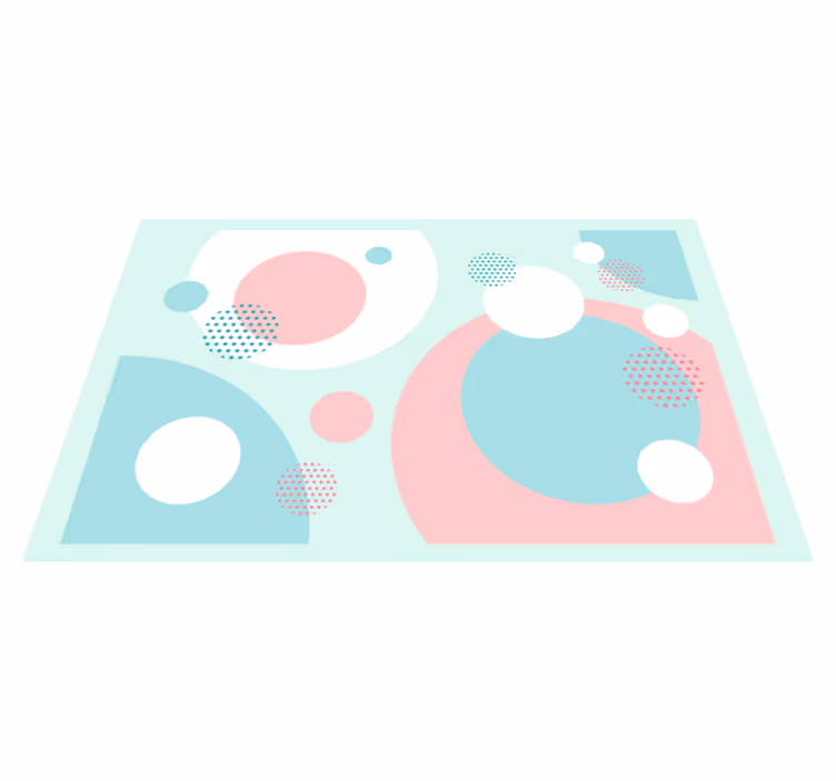 Modern placemats geometric color blocks design - TenStickers