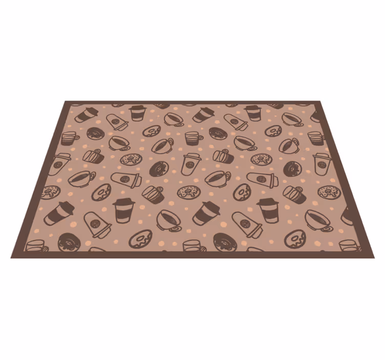 Original placemats coffee cup designs - TenStickers