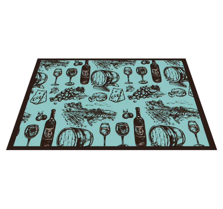 Original placemats vintage kitchen essentials - TenStickers