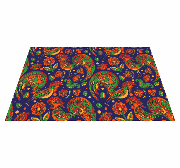 Original placemats with bright floral designs - TenStickers