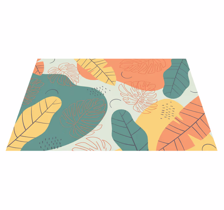 Coloured leaves modern placemats - TenStickers