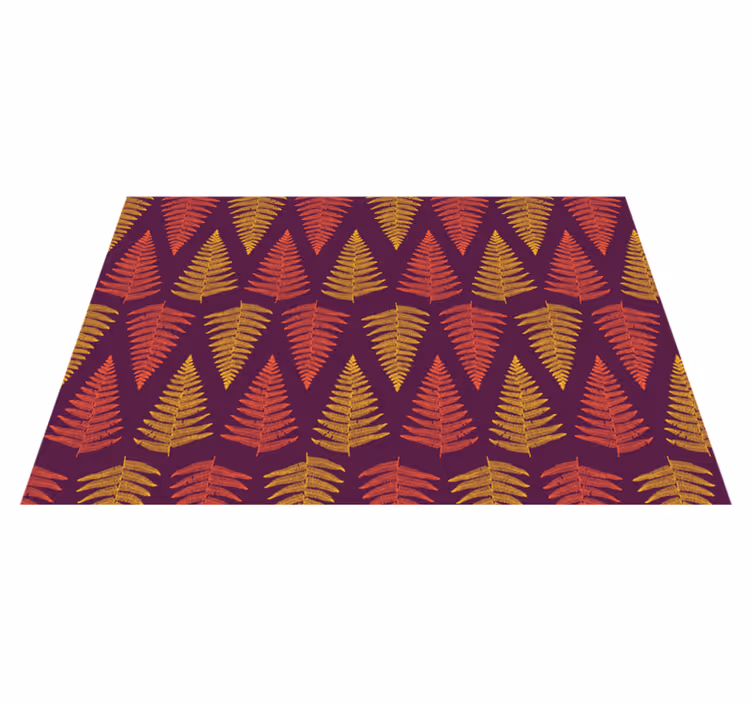 Textured placemats with foliage pattern design - TenStickers