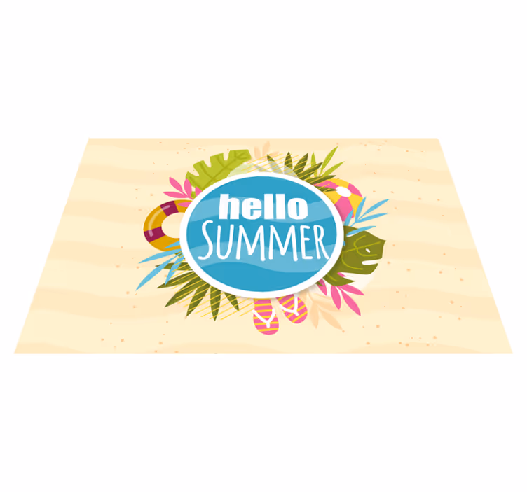 Original placemats hello summer feeling - TenStickers